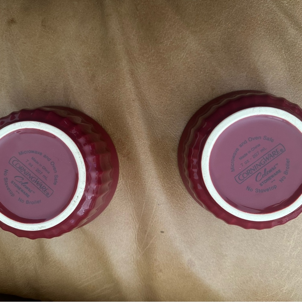 Corningware Red and White Ramekins - Picture 3 of 6